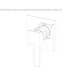 1-hole concealed shower faucet Zipari