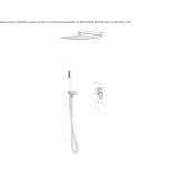 Concealed shower faucet Zipari
