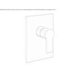 Single-lever shower faucet with a switch Ardud