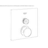 Shower tap with plate Elini