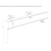 External single-lever shower faucet Losice