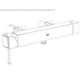 Single-lever shower faucet Tuckahoe