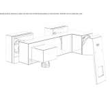 Single-lever shower faucet Cakirlar