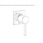 Single-lever shower mixer with plate Zadzim