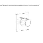 1-hole shower mixer with plate Sadlinki