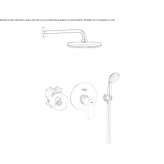 Concealed shower faucet with plate Sciaves