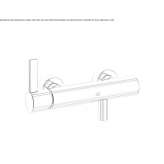 2-hole single lever shower faucet Forney