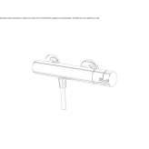 Shower tap in chrome-plated brass Elshout