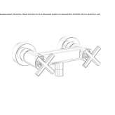 2-hole external shower faucet Ojrzen