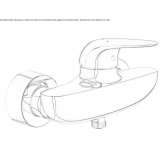 Single-lever shower faucet Noja