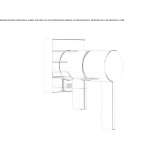 Single-lever shower mixer with plate Zadzim