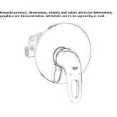 1-hole shower mixer with plate Yenisu