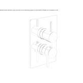 Thermostatic shower faucet with switch Corfu
