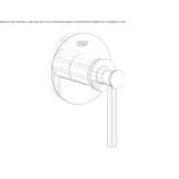 Bateria natryskowa zewnętrzna 1-otworowa Vryses