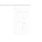 Thermostatic concealed shower faucet Charly