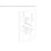 Thermostatic shower faucet with switch Corfu