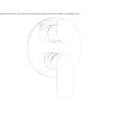 Complete balanced pressure shower control valve with 3-way diverter Kinder