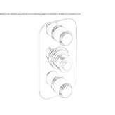 Termostat z 2 zaworami Pacora