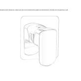 Concealed shower faucet with plate Kechi