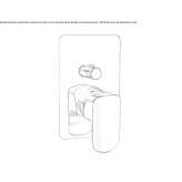 Concealed shower faucet with diverter and plate Kechi