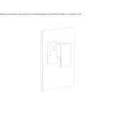 Concealed shower faucet with plate Sundown