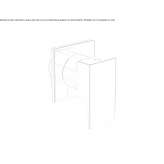Concealed shower faucet with one handle Sundown