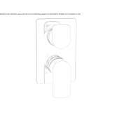Complete balanced pressure shower control valve with 2-way diverter Chorin