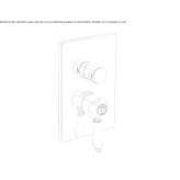 2-hole concealed shower faucet with diverter Turbiv