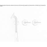 Stainless steel shower faucet with hand shower with individual rosettes Krokees