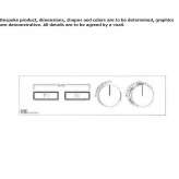 External thermostatic shower faucet Maaninka