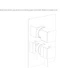 2-hole thermostatic shower faucet Dagyolu