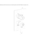2-hole concealed shower faucet with diverter Turbiv
