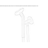 1-hole stainless steel shower mixer with hand shower Krokees