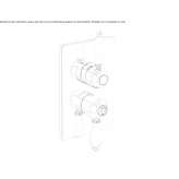 2-hole concealed shower faucet with diverter Turbiv