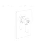 Single-lever thermostatic shower faucet Turbiv