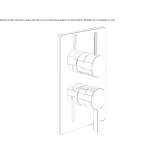 2-hole shower faucet with diverter Nyrsko