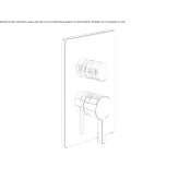 2-hole shower faucet with diverter Nyrsko