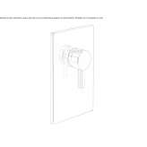 Concealed shower faucet with one handle Mariabe