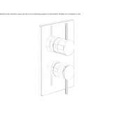 2-hole shower faucet with diverter Ziduri