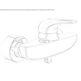 2-hole single lever shower faucet Yenisu