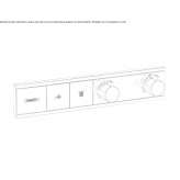 Concealed thermostatic shower faucet Pincourt