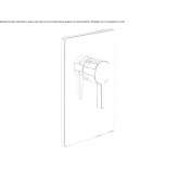 Concealed shower faucet with one handle Nyrsko
