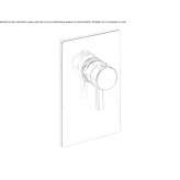 Single-lever thermostatic shower faucet Mariabe