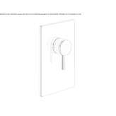Concealed shower faucet with one handle Ziduri