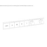 Concealed thermostatic shower faucet Pincourt