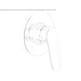 Single-lever stainless steel shower faucet Skole