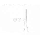 Stainless steel shower faucet with hand shower Mondejar