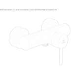 External single-lever shower faucet Didim