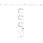 4-otworowa, metalowa bateria prysznicowa Lubian