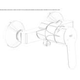 Single-lever shower faucet Vannes
